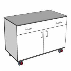 Meuble bas stratifié compact